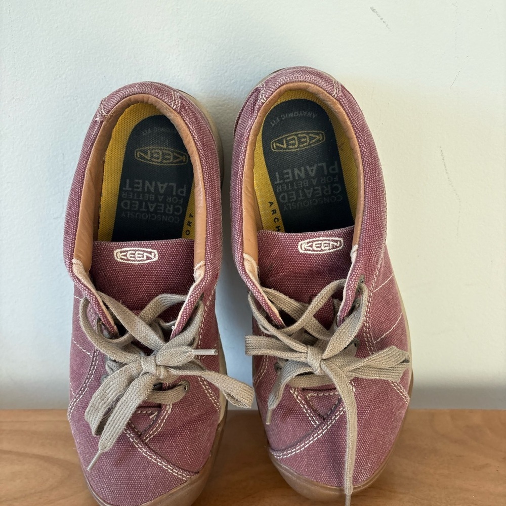 Keen Presidio Canvas B Red Plaza Taupe Women's Size 9 Shoes - Picture 4 of 9